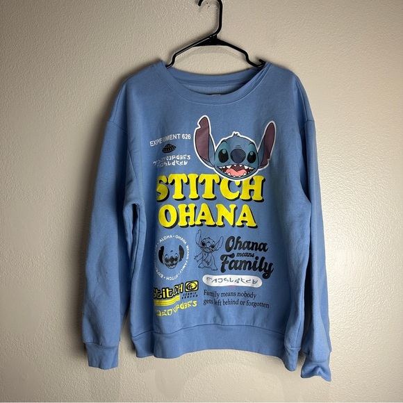 Disney Lilo And Stich Ohana Sweatshirt Size XXL Vintage - Picture 1 of 8